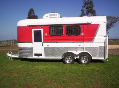 2匹马加长角度负载浮马