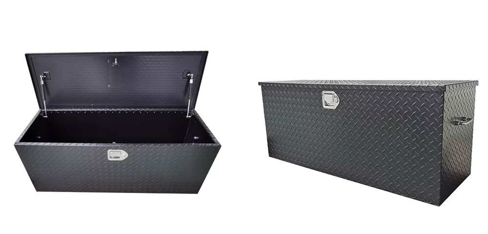 顶开式卡车工具箱,黑色动力喷涂 顶开式卡车工具箱,黑色动力喷涂