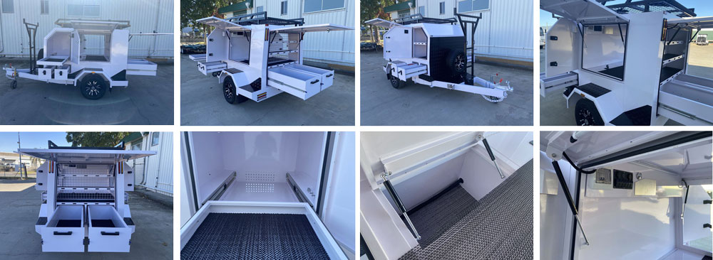 单轴大型商人拖车